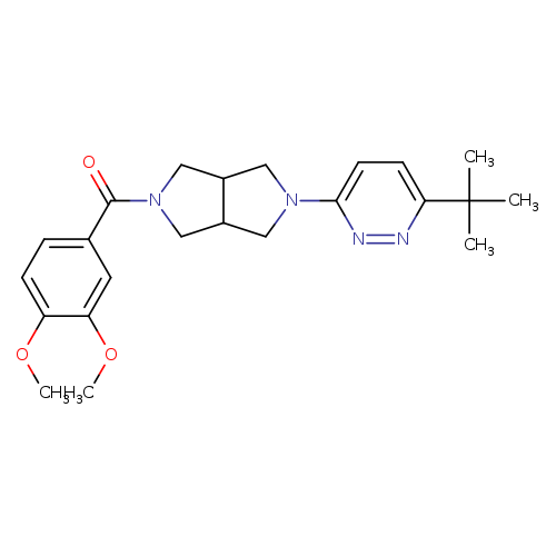 3-tert-butyl-6-[5-(3,4-dimethoxybenzoyl)-octahydropyrrolo[3,4-c]pyrrol-2-yl]pyridazine