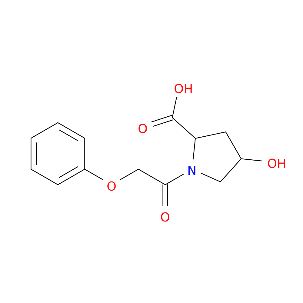 4-hydroxy-1-(2-phenoxyacetyl)pyrrolidine-2-carboxylic acid