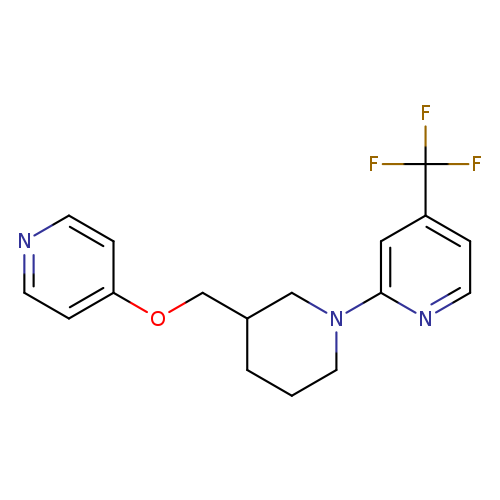 2-{3-[(pyridin-4-yloxy)methyl]piperidin-1-yl}-4-(trifluoromethyl)pyridine