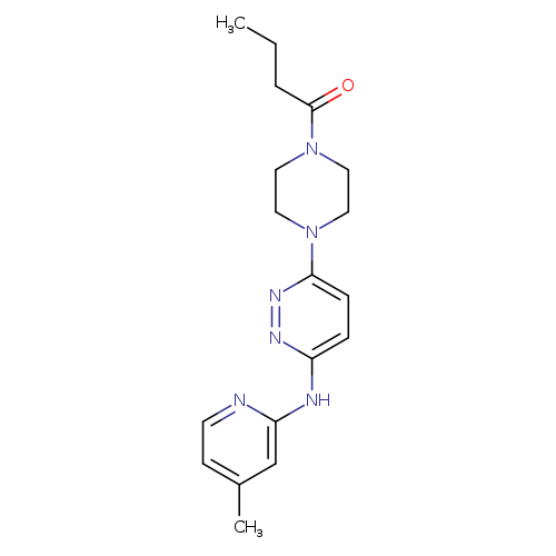 1-(4-{6-[(4-methylpyridin-2-yl)amino]pyridazin-3-yl}piperazin-1-yl)butan-1-one
