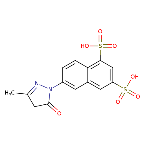 6-(4,5-Dihydro-3-methyl-5-oxo-1h-pyrazol-1-yl)naphthalene-1,3-disulfonic acid