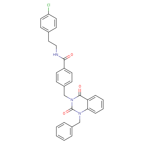 4-[(1-benzyl-2,4-dioxo-1,2,3,4-tetrahydroquinazolin-3-yl)methyl]-N-[2-(4-chlorophenyl)ethyl]benzamide