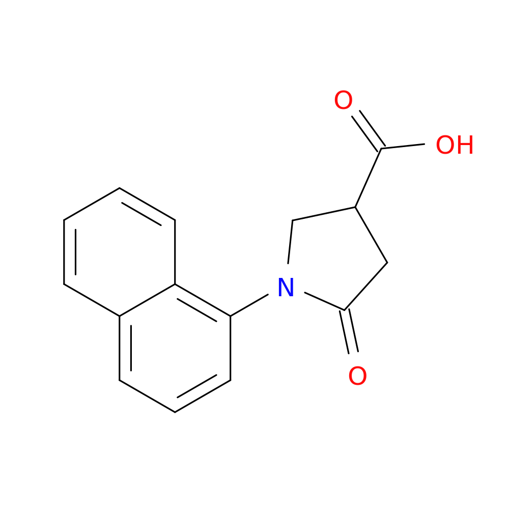1-Naphthalen-1-yl-5-oxo-pyrrolidine-3-carboxylic acid
