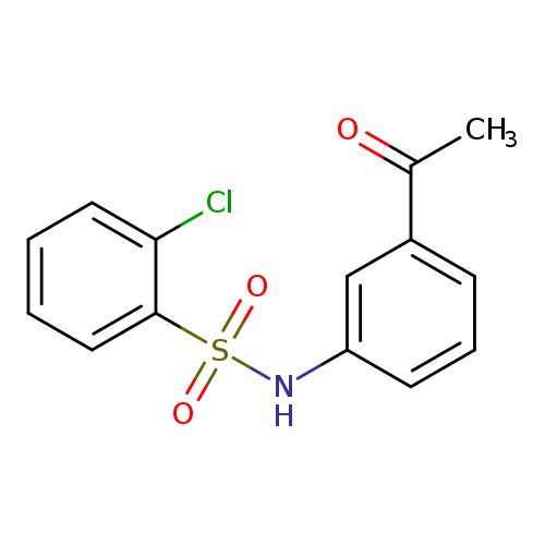 N-(3-acetylphenyl)-2-chlorobenzene-1-sulfonamide