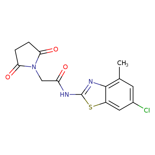 N-(6-chloro-4-methyl-1,3-benzothiazol-2-yl)-2-(2,5-dioxopyrrolidin-1-yl)acetamide
