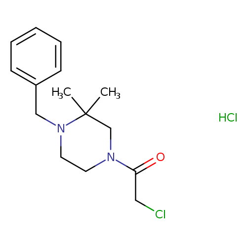 1-(4-benzyl-3,3-dimethylpiperazin-1-yl)-2-chloroethan-1-one hydrochloride
