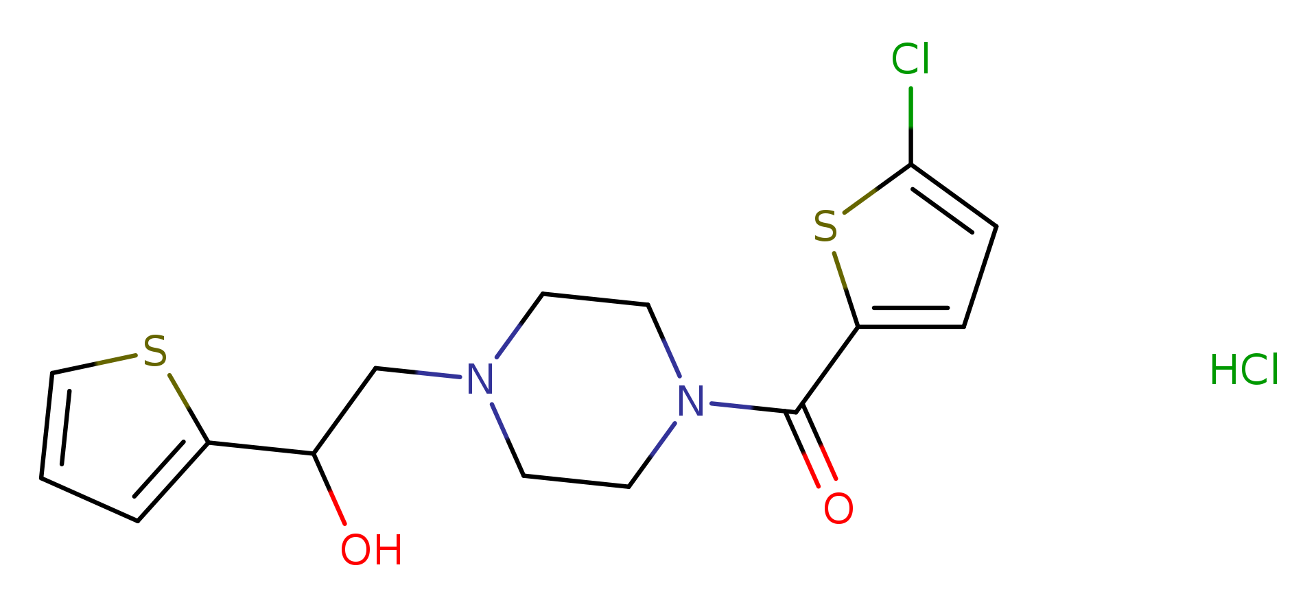 2-[4-(5-chlorothiophene-2-carbonyl)piperazin-1-yl]-1-(thiophen-2-yl)ethan-1-ol hydrochloride