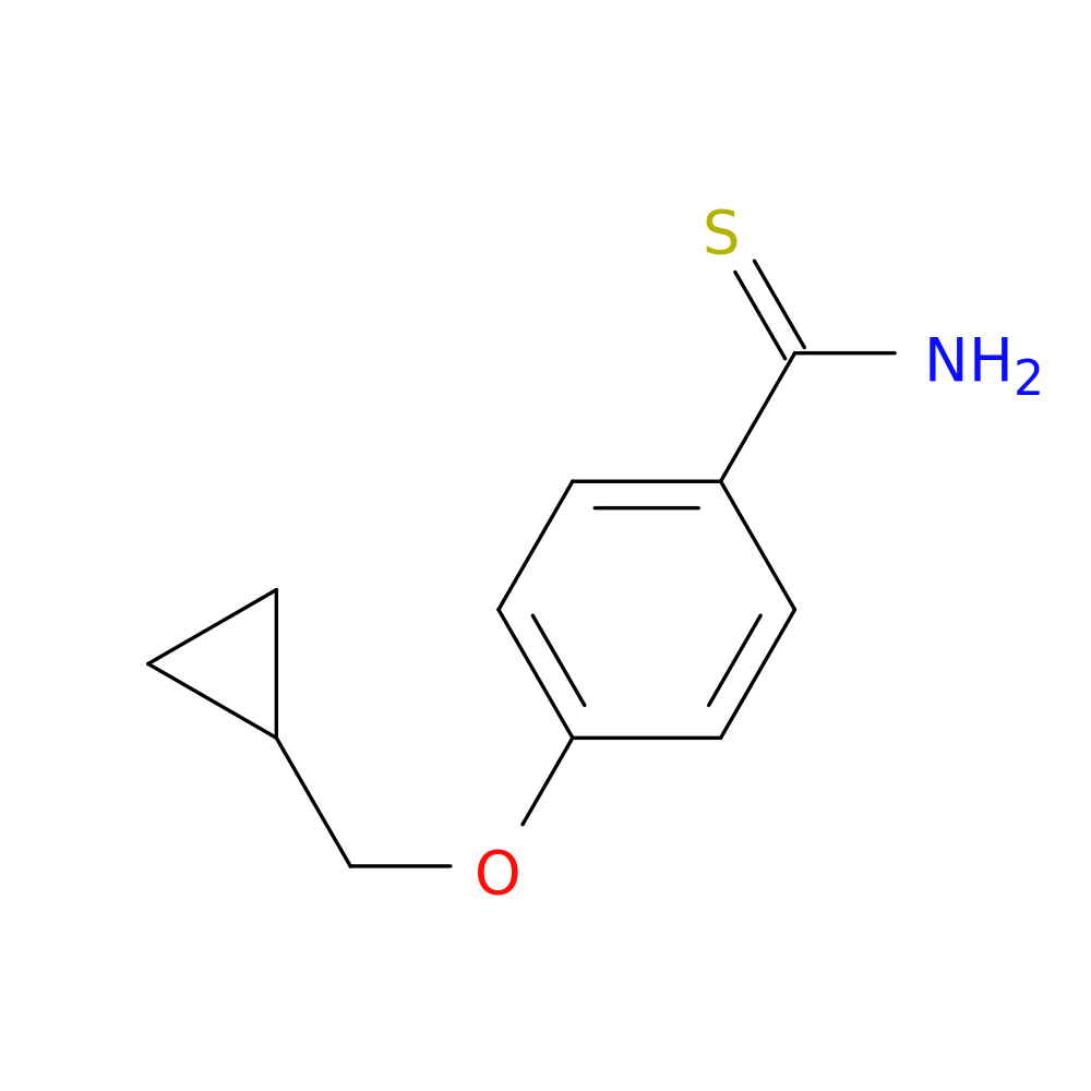4-(cyclopropylmethoxy)benzene-1-carbothioamide