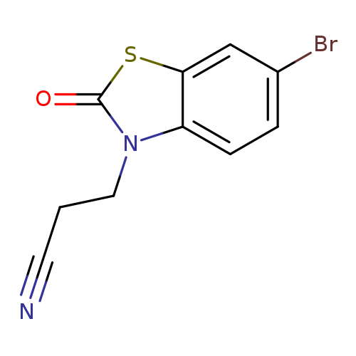 3-(6-Bromo-2-oxo-1,3-benzothiazol-3(2h)-yl)propanenitrile