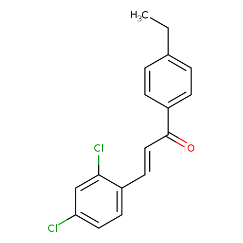 (2E)-3-(2,4-dichlorophenyl)-1-(4-ethylphenyl)prop-2-en-1-one