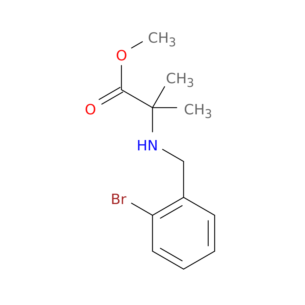 methyl 2-{[(2-bromophenyl)methyl]amino}-2-methylpropanoate