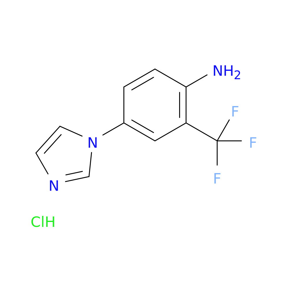 4-(1H-imidazol-1-yl)-2-(trifluoromethyl)aniline hydrochloride