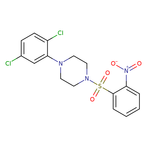1-(2,5-dichlorophenyl)-4-(2-nitrobenzenesulfonyl)piperazine
