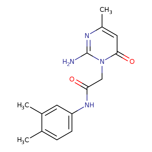 2-(2-amino-4-methyl-6-oxo-1,6-dihydropyrimidin-1-yl)-N-(3,4-dimethylphenyl)acetamide