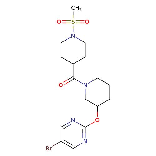 5-bromo-2-{[1-(1-methanesulfonylpiperidine-4-carbonyl)piperidin-3-yl]oxy}pyrimidine