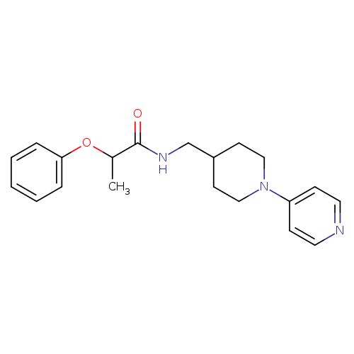 2-phenoxy-N-{[1-(pyridin-4-yl)piperidin-4-yl]methyl}propanamide