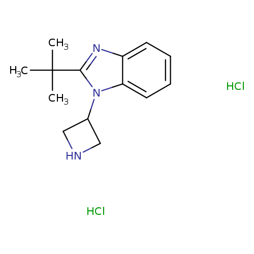 "1-(azetidin-3-yl)-2-tert-butyl-1H-1,3-benzodiazole dihydrochloride"