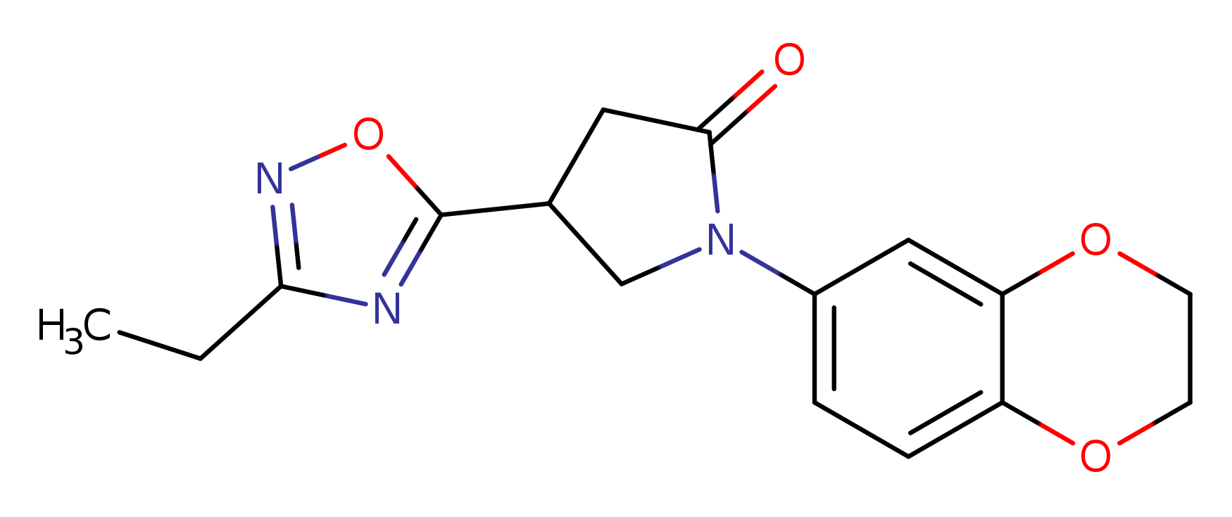1-(2,3-dihydro-1,4-benzodioxin-6-yl)-4-(3-ethyl-1,2,4-oxadiazol-5-yl)pyrrolidin-2-one