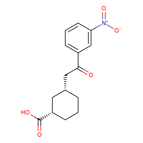 cis-3-[2-Oxo-2-(3-nitrophenyl)ethyl]cyclohexane-1-carboxylic acid