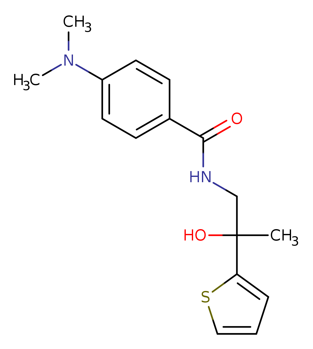 4-(dimethylamino)-N-[2-hydroxy-2-(thiophen-2-yl)propyl]benzamide