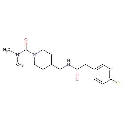 4-{[2-(4-fluorophenyl)acetamido]methyl}-N,N-dimethylpiperidine-1-carboxamide