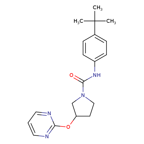 N-(4-tert-butylphenyl)-3-(pyrimidin-2-yloxy)pyrrolidine-1-carboxamide