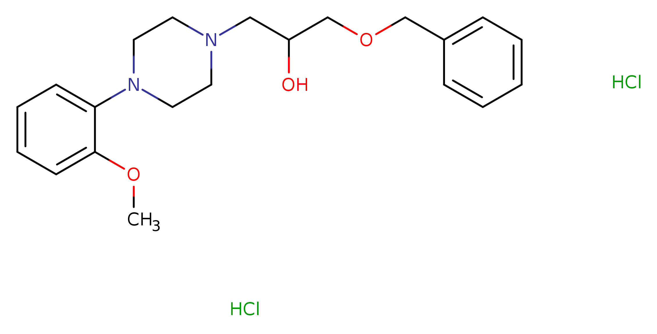 1-(benzyloxy)-3-[4-(2-methoxyphenyl)piperazin-1-yl]propan-2-ol dihydrochloride