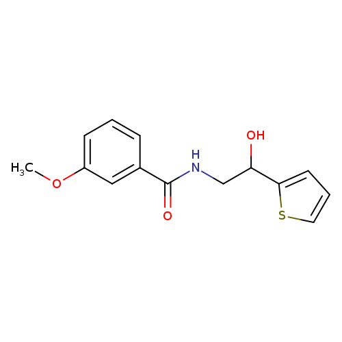 N-[2-hydroxy-2-(thiophen-2-yl)ethyl]-3-methoxybenzamide