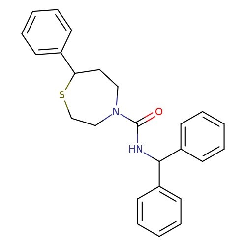 N-(diphenylmethyl)-7-phenyl-1,4-thiazepane-4-carboxamide