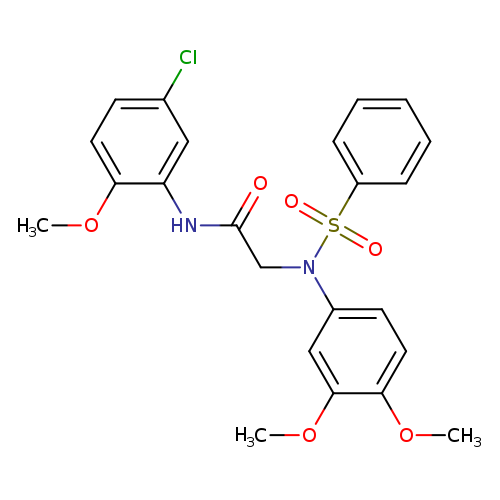N-(5-chloro-2-methoxyphenyl)-2-[3,4-dimethoxy(phenylsulfonyl)anilino]acetamide
