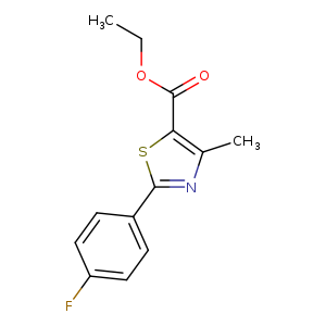 5-Thiazolecarboxylic acid, 2-(4-fluorophenyl)-4-methyl-, ethyl ester
