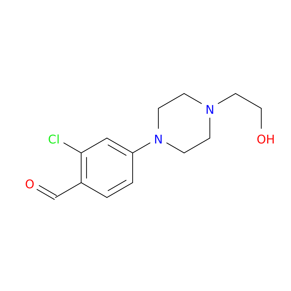 2-Chloro-4-[4-(2-hydroxyethyl)piperazino]benzaldehyde