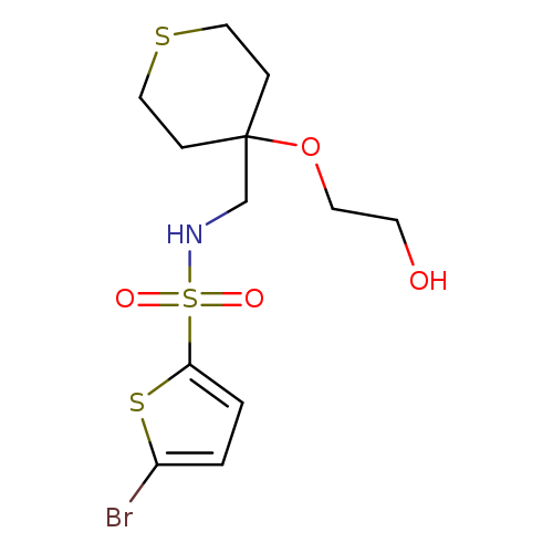 5-bromo-N-{[4-(2-hydroxyethoxy)thian-4-yl]methyl}thiophene-2-sulfonamide