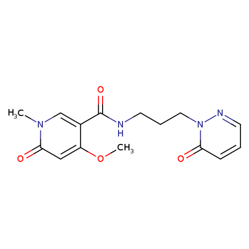 4-methoxy-1-methyl-6-oxo-N-[3-(6-oxo-1,6-dihydropyridazin-1-yl)propyl]-1,6-dihydropyridine-3-carboxamide