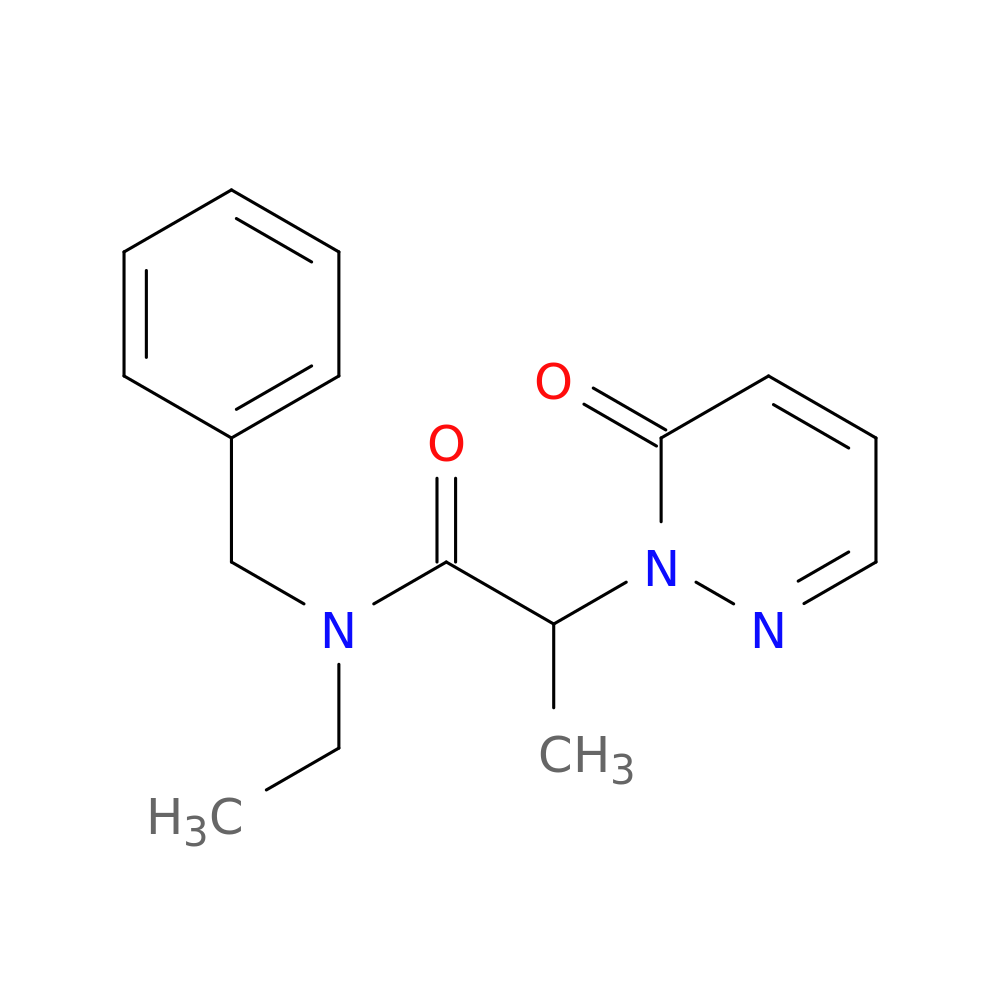 N-benzyl-N-ethyl-2-(6-oxo-1,6-dihydropyridazin-1-yl)propanamide
