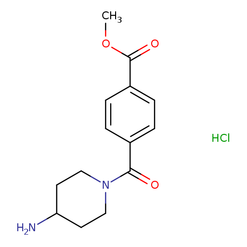 Methyl 4-(4-aminopiperidine-1-carbonyl)benzoate hydrochloride