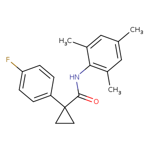 1-(4-fluorophenyl)-N-(2,4,6-trimethylphenyl)cyclopropane-1-carboxamide