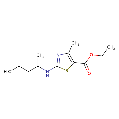 ethyl 4-methyl-2-[(pentan-2-yl)amino]-1,3-thiazole-5-carboxylate