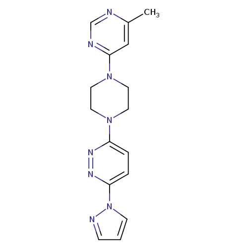 3-[4-(6-methylpyrimidin-4-yl)piperazin-1-yl]-6-(1H-pyrazol-1-yl)pyridazine