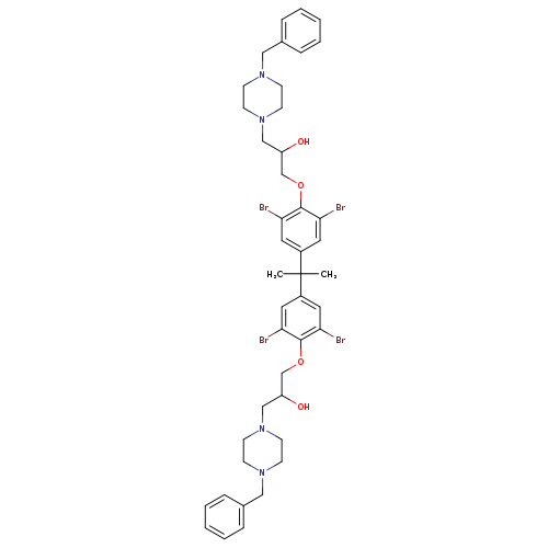 1-(4-benzylpiperazin-1-yl)-3-[4-(2-{4-[3-(4-benzylpiperazin-1-yl)-2-hydroxypropoxy]-3,5-dibromophenyl}propan-2-yl)-2,6-dibromophenoxy]propan-2-ol