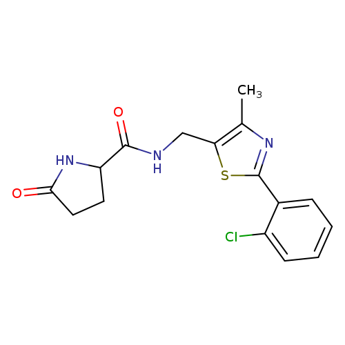 N-{[2-(2-chlorophenyl)-4-methyl-1,3-thiazol-5-yl]methyl}-5-oxopyrrolidine-2-carboxamide