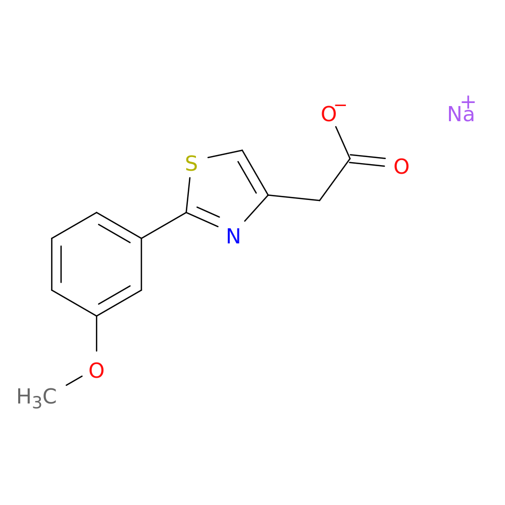 sodium 2-[2-(3-methoxyphenyl)-1,3-thiazol-4-yl]acetate