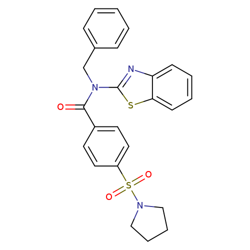 N-(1,3-benzothiazol-2-yl)-N-benzyl-4-(pyrrolidine-1-sulfonyl)benzamide