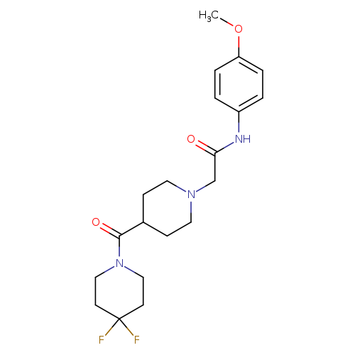 2-[4-(4,4-difluoropiperidine-1-carbonyl)piperidin-1-yl]-N-(4-methoxyphenyl)acetamide