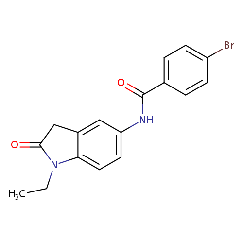 4-bromo-N-(1-ethyl-2-oxo-2,3-dihydro-1H-indol-5-yl)benzamide