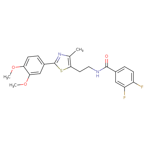 N-{2-[2-(3,4-dimethoxyphenyl)-4-methyl-1,3-thiazol-5-yl]ethyl}-3,4-difluorobenzamide