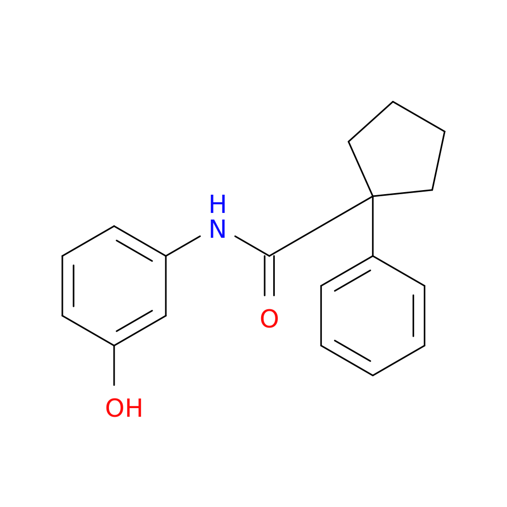 N-(3-hydroxyphenyl)-1-phenylcyclopentane-1-carboxamide