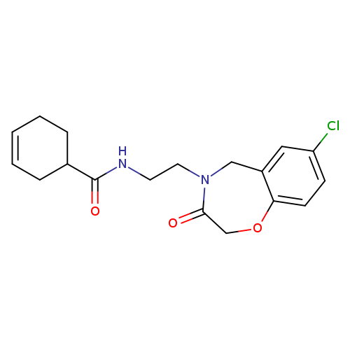 N-[2-(7-chloro-3-oxo-2,3,4,5-tetrahydro-1,4-benzoxazepin-4-yl)ethyl]cyclohex-3-ene-1-carboxamide