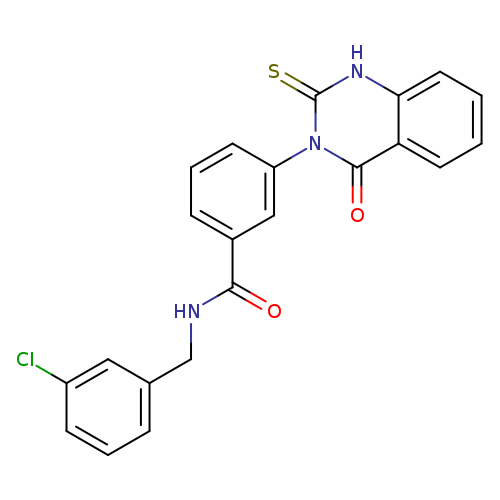 N-[(3-chlorophenyl)methyl]-3-(4-oxo-2-sulfanylidene-1,2,3,4-tetrahydroquinazolin-3-yl)benzamide