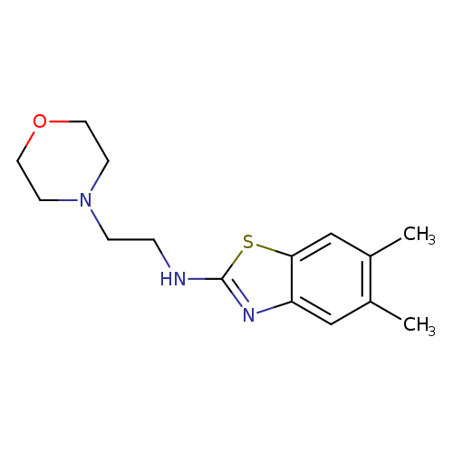 5,6-dimethyl-N-[2-(morpholin-4-yl)ethyl]-1,3-benzothiazol-2-amine